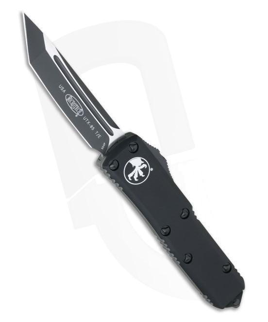 Microtech UTX 85 Black Tanto 204P Plain Edge OTF Automatic Knife 233-1T