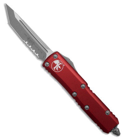 Microtech UTX 85 T E OTF Automatic Knife Merlot Red Al 3 1 Apocalyptic Serr