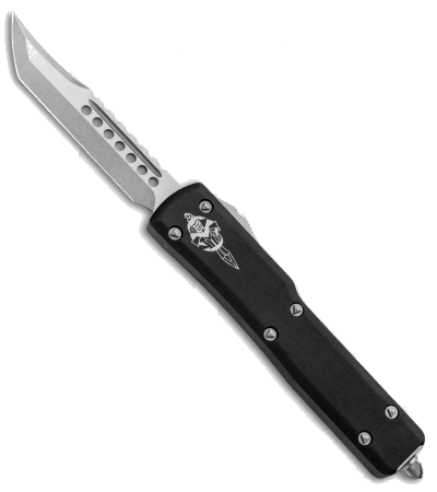 Microtech Black UTX-70 Hellhound Tanto OTF Automatic Knife M390 Stonewash Blade 419-10 product image