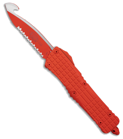 Microtech Combat Troodon Orange Model HS Rescue OTF Automatic Knife product image