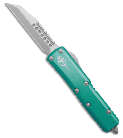 Microtech UTX-85 OTF Automatic Knife Turquoise 3.1" Stonewash