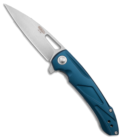 product image for Mikov Elipt Blue Aluminum Liner Lock Knife