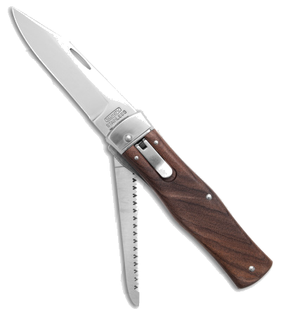 product image for Mikov Predator 241 Lever Lock Auto Knife - Wood Handle - Clip Point