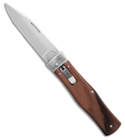 product image for Mikov Predator 241 Lever Lock Auto Clip Point Knife Wood Handle - Polish 420