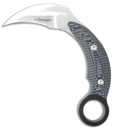 product image for Mil-Tac Jerry Hossom Karambit Black Gray G-10 Fixed Blade Knife