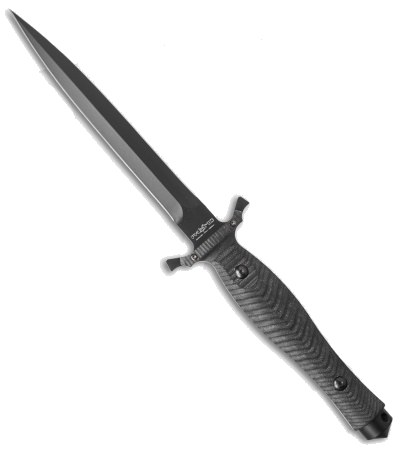 product image for Mil-Tac MTD-1 Black Micarta Handle Fixed Blade Combat Dagger Knife Black