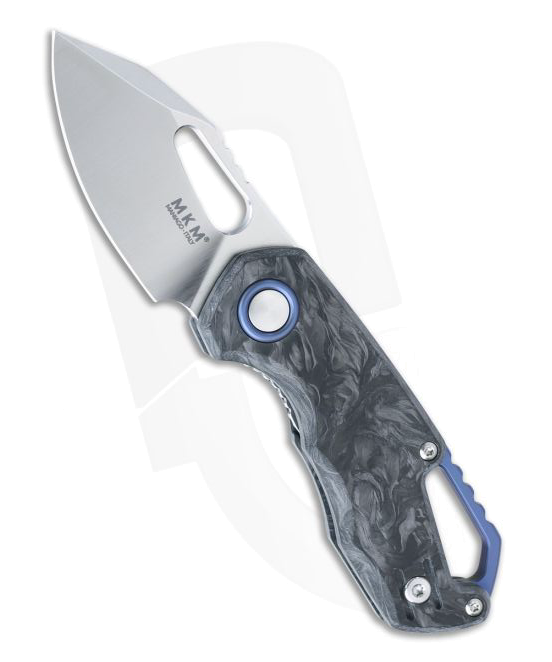 product image for MKM Isonzo Black Carbon Fiber M390 FX03M3CM Clip Point Folding Knife