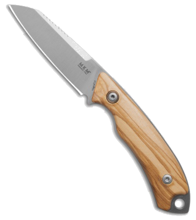 product image for MKM Pocket Tango 2 Magna Cut Fixed Blade Knife Brown Olive Wood 2 91 Satin