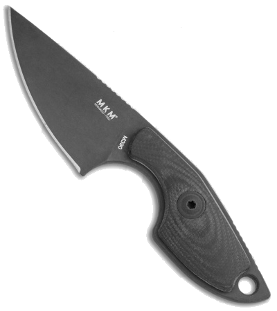 MKM Mikro 1 Black G-10 Fixed Blade Knife M390 Black Blade product image