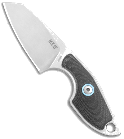 MKM Mikro 2 Black G-10 Fixed Blade Knife M390 Sheepsfoot MR02GBK