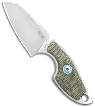 MKM Mikro 2 Green Micarta Fixed Blade Knife MR 02 GC