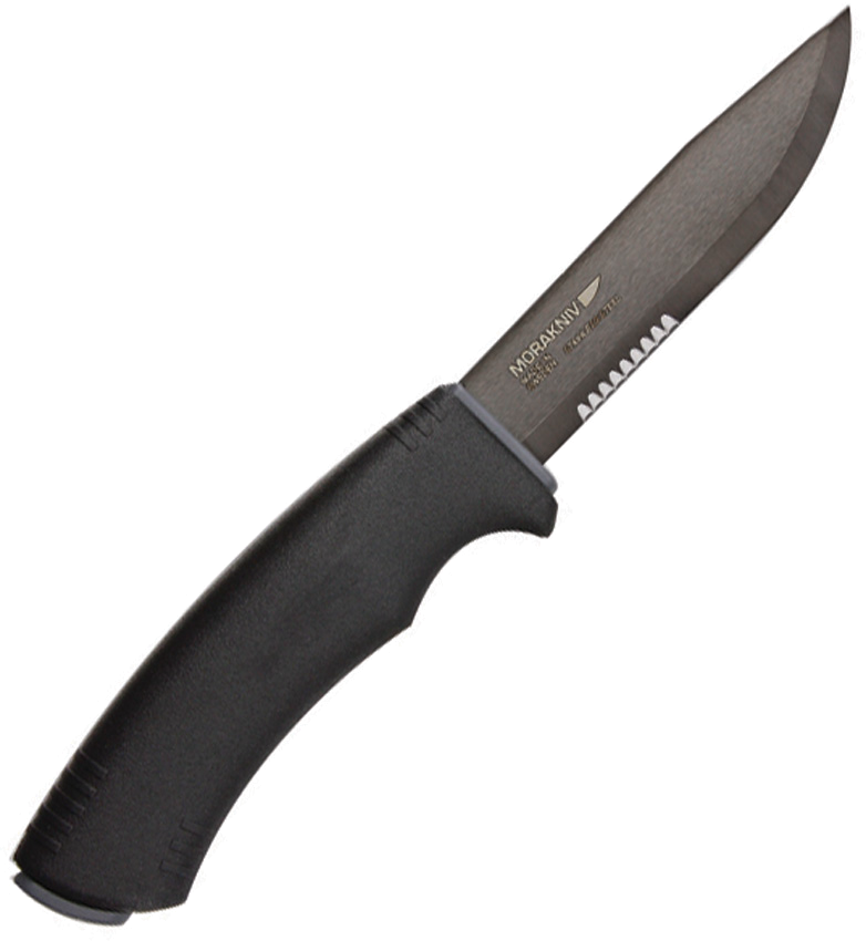 product image for Mora Black Tactical SRT Model Serrated Knife