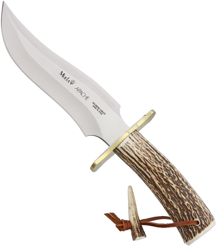 Muela Apache 440A Stainless Fixed Blade Stag Handle Knife product image