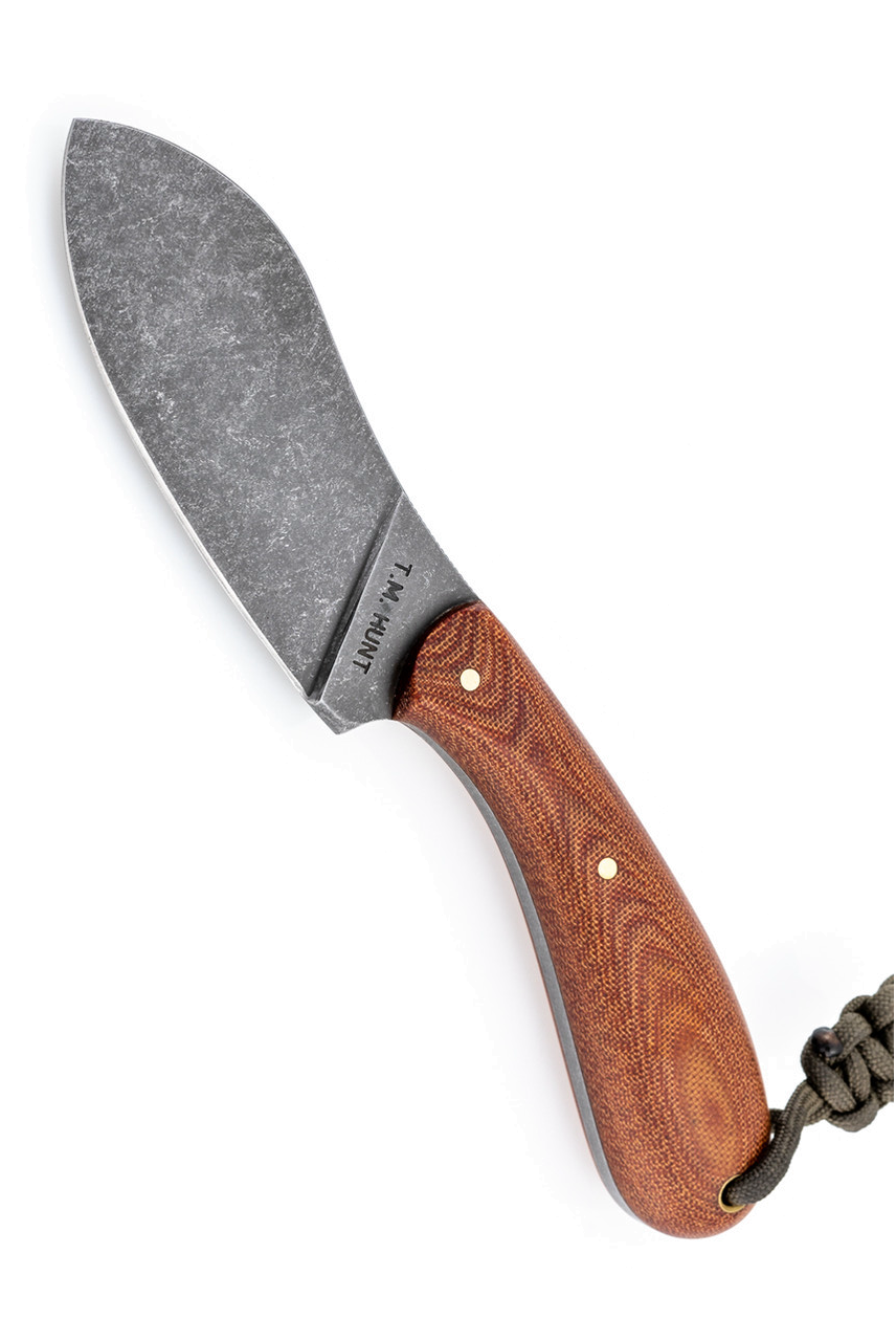 product image for T.M. Hunt Mohawk Natural Canvas Micarta Knife
