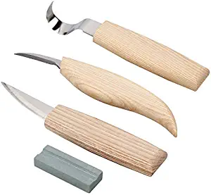 product image for NA Wood Carving Tools Set with Sharpener, Hook Knife, Detail Carving Knife, and Whetstone