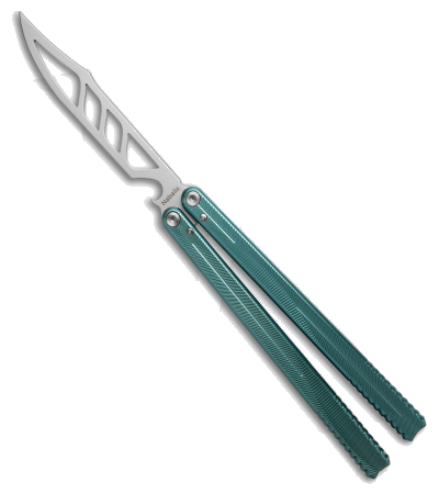 product image for Nabalis Green Hydra Butterfly Balisong Trainer Knife Aluminum 440C BB