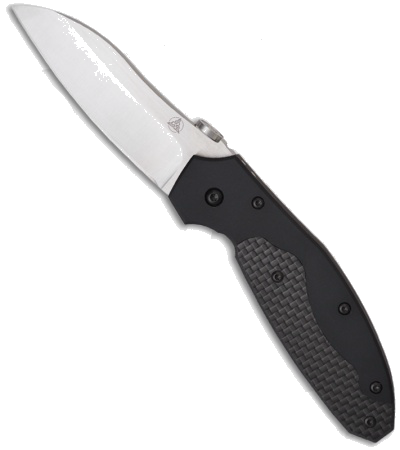 product image for Nemesis Manx Black Folding Pocket Knife VG-10 Satin Blade NK-15