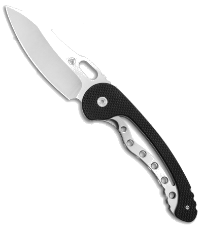 product image for Nemesis Knives Vertebrae Black G-10 Handle Satin Blade NK-20