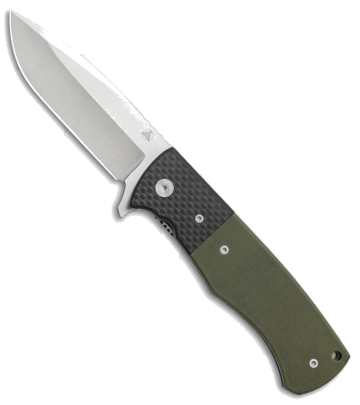 product image for Nemesis Knives MPR-2 OD Green G-10/Carbon Fiber VG-10 Steel NK-21