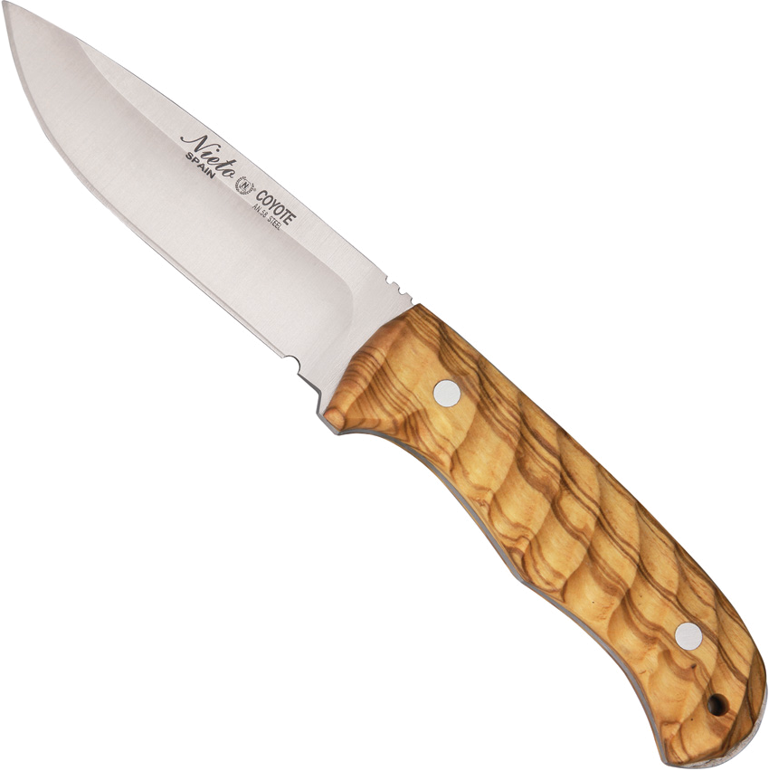 product image for Nieto Olive Wood Linea Coyote AN-58 Stainless Knife