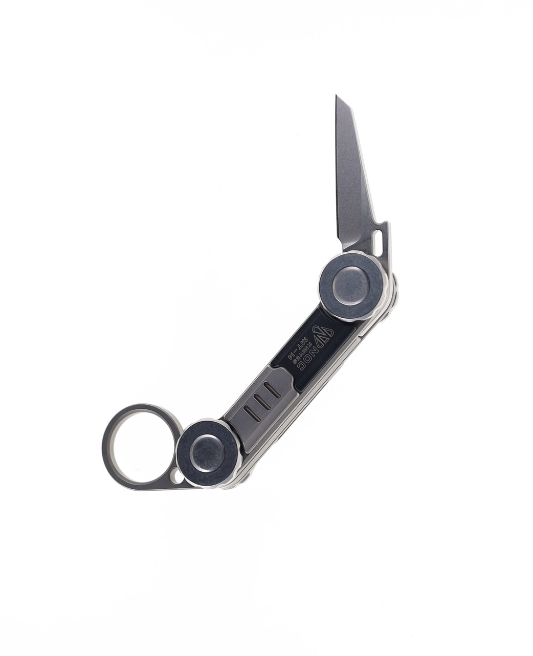 product image for NOC Knives MT14 Black Titanium Folding Knife
