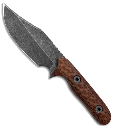 product image for Nova Blades Large Bowie Custom Fixed Blade Knife Natural Micarta - Acid Washed
