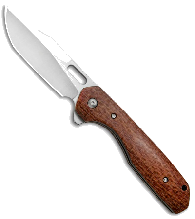 product image for Nova Blades N.U.T. Flipper Knife Titanium Handle Satin Stonewash Blade