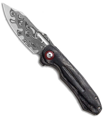 product image for Nova Blades Shocker Carbo Quartz Handle San Mai Damascus CTS-XHP Core Knife