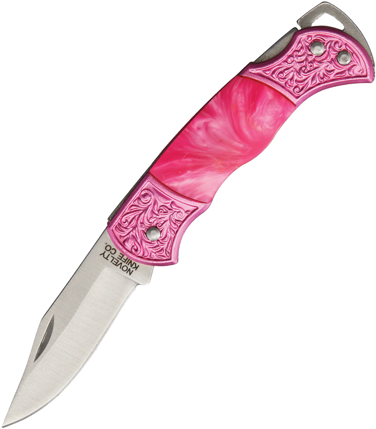 product image for Novelty Pink Lockback 2" Model 3.13" Closed Blade