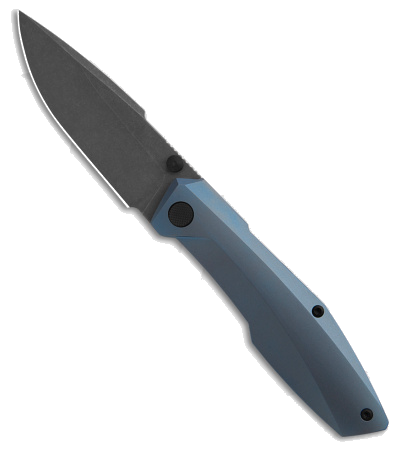 product image for Null Knives Raiden Frame Lock Blue Anodized Ti M390 Steel Knife