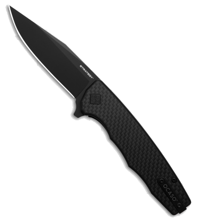 Ocaso Strategy Black Carbon Fiber Liner Lock Knife 29 BCB