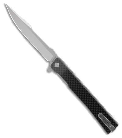 product image for Ocaso Solstice Harpoon Liner Lock Knife Carbon Fiber Black Model 3.5 Satin