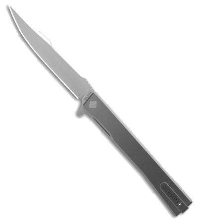product image for Ocaso Solstice Black Titanium Harpoon Liner Lock Knife