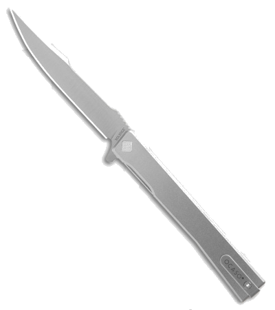 product image for Ocaso Solstice Harpoon Liner Lock Knife Titanium Satin