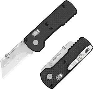 product image for OKNIFE Otacle U 1 Folding Pocket Utility Knife Quick Change Box Cutter With Rail Lock EDC Razor Knife With Pocket Clip