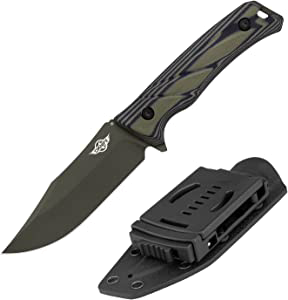 product image for OKNIFE Fortitude Fixed Blade Hunting Knife With Sheath G-10 Handle