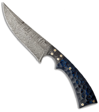 product image for Olamic Cutlery Nero OD Green G-10 High Carbon Vanadium Damascus Knife 0934