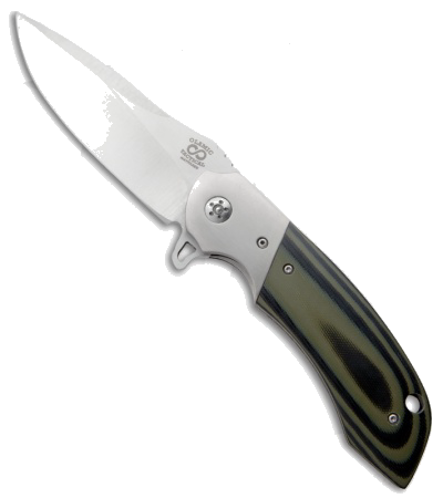 product image for Olamic Cutlery Wayfarer Flipper Green/Black G-10 W421