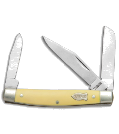 Old Timer Middleman Yellow Delrin 34OTY Pocket Knife