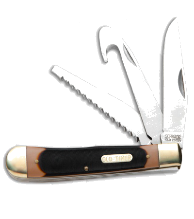 product image for Old Timer Premium Trapper Sawcut Color 69OT Three Blade Pocket Knife