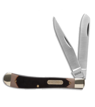product image for Old Timer Gunstock Trapper 7Cr17 High Carbon Stainless Steel Pocket Knife with Sawcut Handles