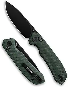 product image for OLITANS G031 Green Micarta 3.3" 14C28N Blade Axis Lock Folding Pocket Knife