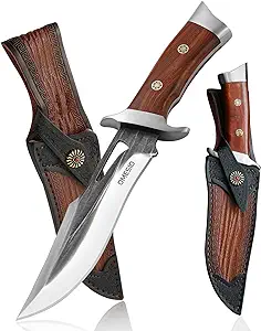 Omesio Fixed Blade Knife Full Tang Survival Hunting Model 11 22 - Wood Handle product image