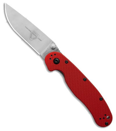 product image for Ontario Knife Company RAT Model 2 Red Liner Lock Knife ON 8064