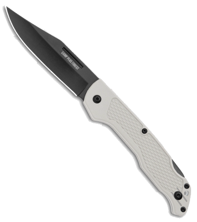 Ontario Knife Co Camp Plus Black Lock Back Knife GFN White 3 3