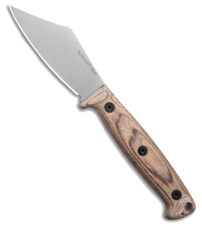 product image for Ontario Knife Co. Bushcraft Seax Fixed Blade Knife Satin Wood Handle