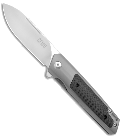 product image for Ontario Knife Co CF100 Frame Lock Knife Carbon Fiber 3.1" Satin