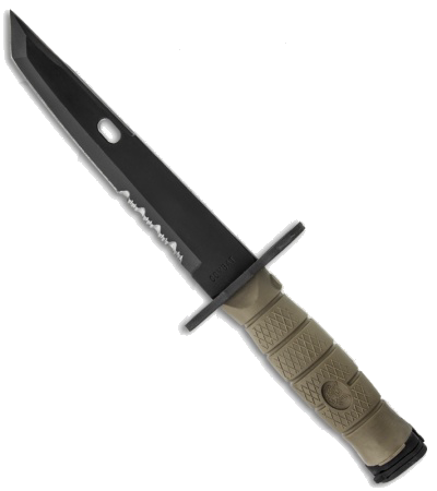 Ontario OKC 10 Green Black Tanto Serrated Knife product image