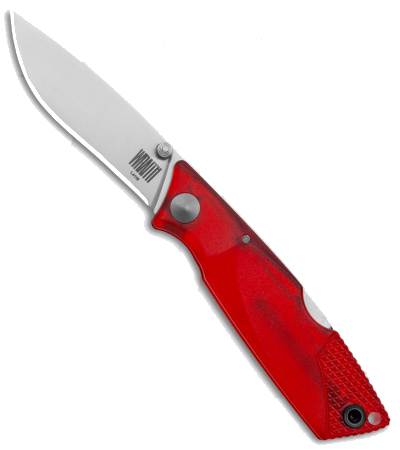 product image for Ontario Wraith Ice Series Fire Lockback Folding Knife Red GFN 2 6 Satin