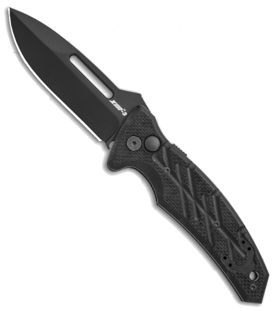 product image for Ontario XM-3 Black G-10 Handle Automatic Knife N690 Steel Blade